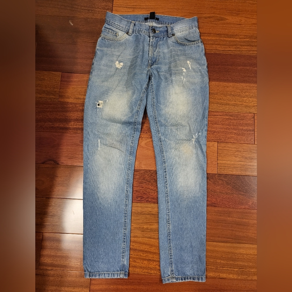 21 Men distressed high waist jean